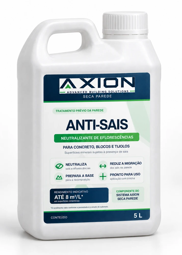 Anti-Sais AXION — 5 L, conforme material comercial